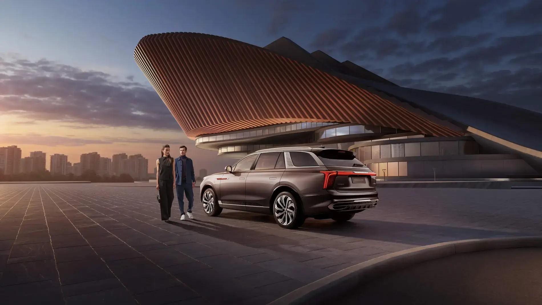HONGQI E-HS9 — вид сзади